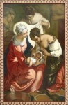 Копия фрагмента картины Тинторетто Рождение Иоанна Крестителя. 2005г. х.м.130х85